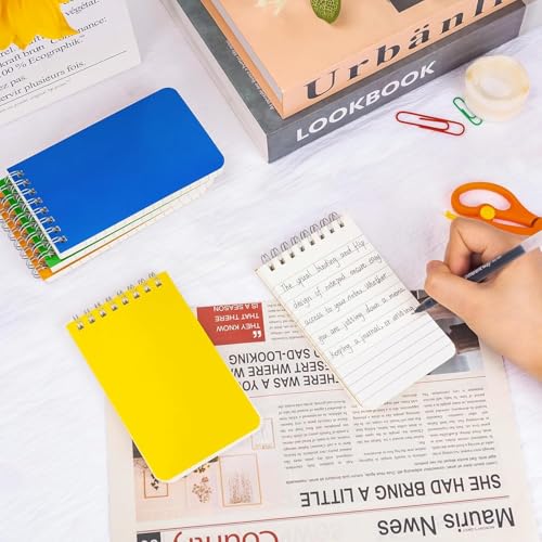 Pocket Notebooks Bulk 3x5 Inch 18 Packs Mini Top Bound Spiral Notepad, Small Pads 6 Colored, 60Sheets/120Pages (80GSM) Memo Pads for Home, School, College, Office, Work, Travel image 3