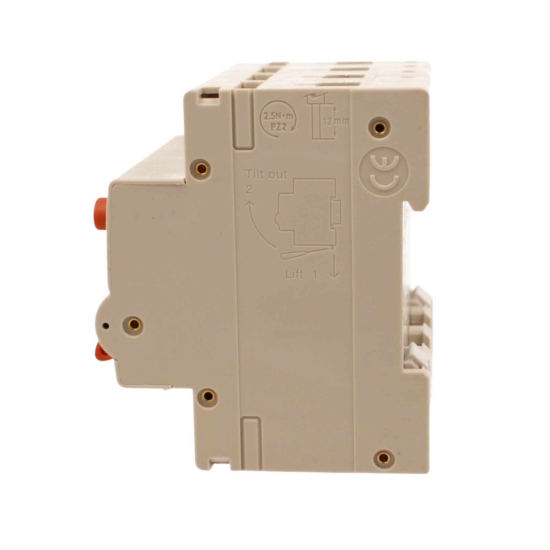 Interruttore Differenziale Magnetotermico Trifase 300mA Tipo A 25A B25, 4P Reali (NO 3P+N), Curva B 6kA 380V, Doppio Leva con Diagnostica Visiva, 4 Moduli DIN, Serie PL8M4