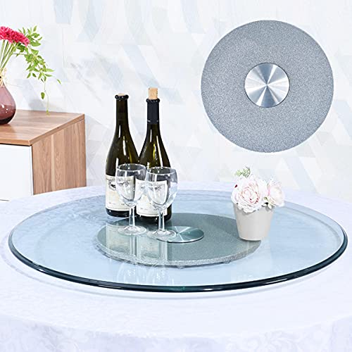 Extra Large 120cm Lazy Susan Turntable Round Tempered Glass Serving Tray for Dining Table Transparent Easy to Clean Perfect for Parties & Gatherings 24 47 Inch Rotation
