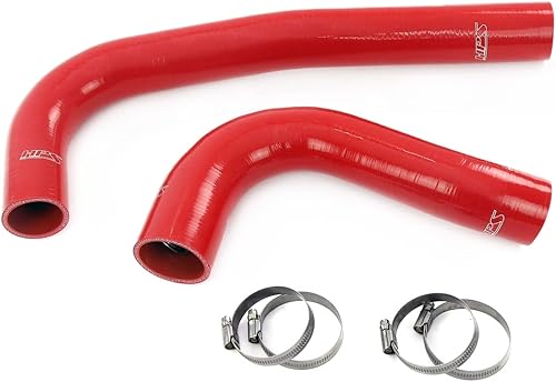 Kit de manguera de radiador de silicona roja compatible con Dodge Ram 2500 3500 Pickup 6.7L Diesel Cummins, 57-1308-Rojo
