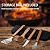 Honeydak 18 Pcs Christmas Grilling Gifts for Dad Stainless Steel BBQ Grill Tool Set for Men Best Dad Ever Grilling Accessories Gifts for Outdoor Grill Birthday Retirement Cooking Backyard Brown
