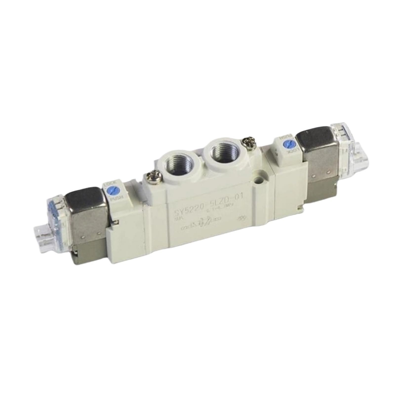 Électrovanne SY5220-5LZD-C8 bistable à double raccordement pneumatique de taille 8mm DC24V