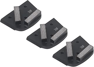 Zerodis ダイヤモンドグラインディングシューズ30グリット3枚セット 接種でコンクリートペイントフロアの研磨作業に最適なツール ロングライフー材質: ダイヤモンド,合金鋼 用途:地面の不均等な研削床のペト研削コンクリートの研磨床の削除など