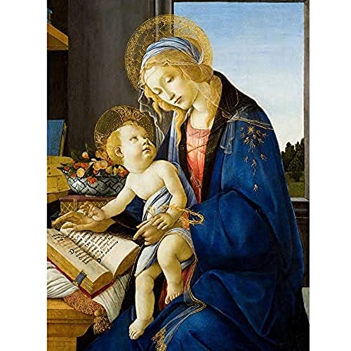 Botticelli The Virgin and Child The Madonna of The Book Unframed Wall Art Print Poster Home Decor Premium