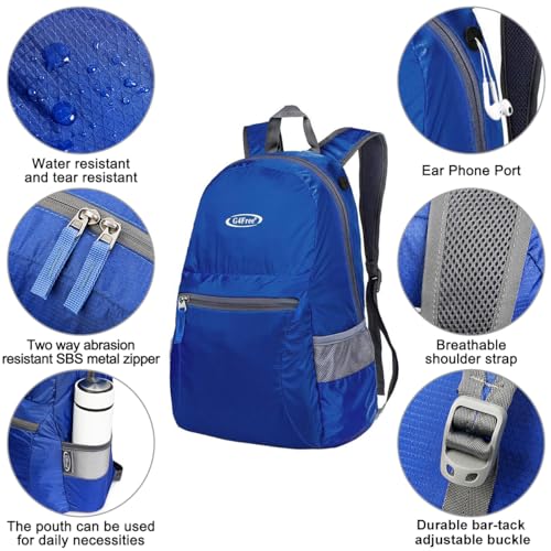 Image of G4Free 20L Small Packable Travel Hiking Backpack for Men Women