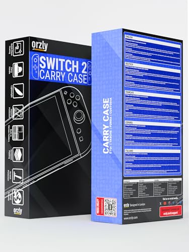 Orzly Tragetasche für die Nintendo Switch 2 (2025) Konsole, ekran ekranu 7,9 cala, Hartschalencase mit intelligenter Auf