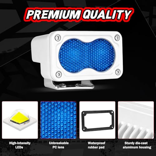 Image of Blue LED Pod Lights Hunting Fishing Emergency Signal Lights