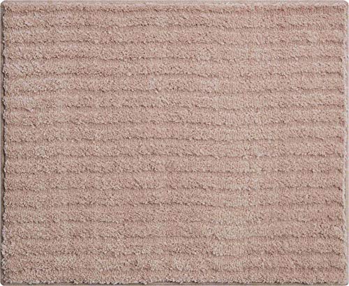 Grund 3D bath rug, ultra soft and absorbent, anti slip, RIFFLE, small mat 50x60 cm, choco cream, Riffle, Choco Cream