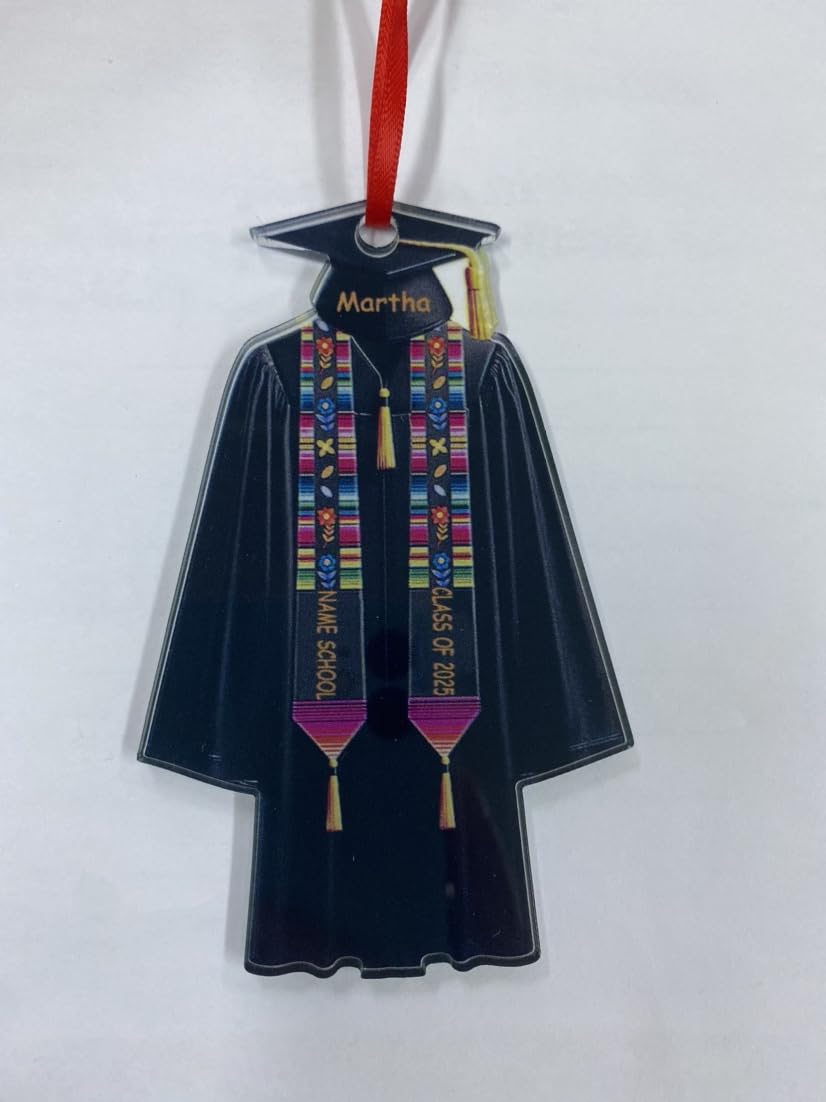 Personalized Graduation Ornament 2025,Custom Graduation Ornaments Class of 2024,Graduation Christmas Ornament 2024,College Ornament for Car Mirror Hanging Accessories