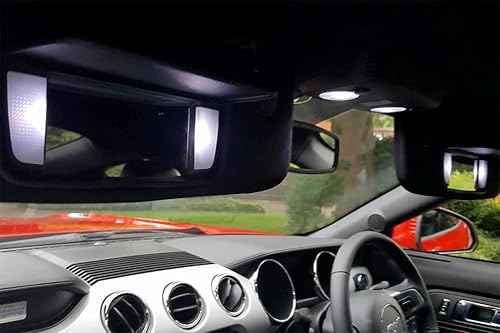 Miniatura 4 de Kit de bombillas LED blancas superbrillantes de 6000 K para interiores Ford Mustang 2015 2016 2017 2018 2019 2020 + herramienta de instalación