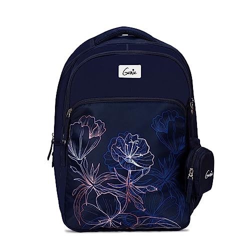 Genie Hailey Laptop Backpack for Women, Maximum volume and large capacity, 3 compartments, 40 litres. Water Resistant and Lightweight Bags for Office and Travelling Purpose (B097QPW8L7) Amazon Price History, Amazon Price Tracker