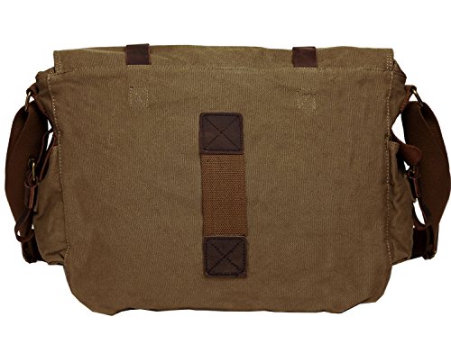 Berchirly MB0007AGXL Mens Military Canvas Messenger Bag Crossbody College Shoulder Bags Sling Satchel thumb #2