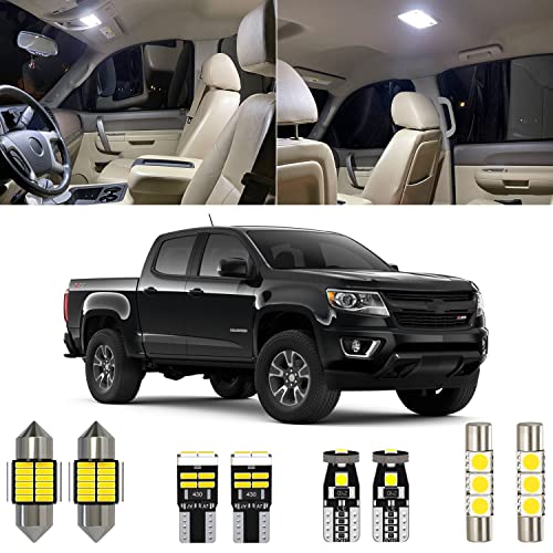 Kit de 13 Lámparas LED 6000K Blanco Interior para Chevy Colorado miniatura 1