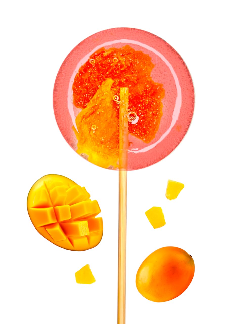 TimPops Zuckerfreie Fruchtlutscher 110 Stück mit Ständer für HoReCa
