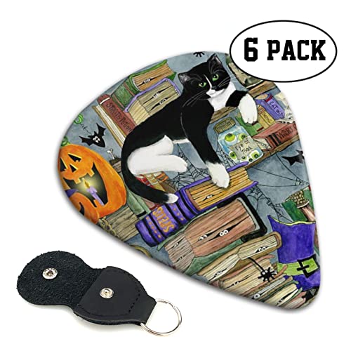 FUCVNPZ Lot de 6 médiators en celluloïd pour guitare acoustique, électrique, basse ou ukulélé Motif chat d’Halloween - Les Beatles, Paul McCartney, John Lennon, RIngo Starr, George Harrison FUCVNPZ Lot de 6 médiators en celluloïd pour guitare acoustique, électrique, basse ou ukulélé Motif chat d'Halloween – Image 5