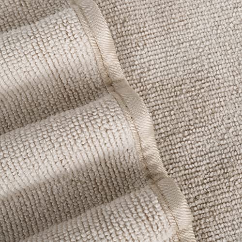 Polyte - Premium-Mikrofaserhandtuch - fusselfrei & schnelltrocknend - Beige - 41 x 76 cm - 4 Stück