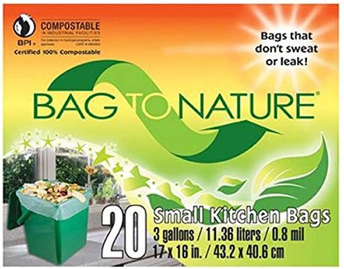 Bag-To-Nature Compostable Bag And Liner, 20 (3 gallon) bags