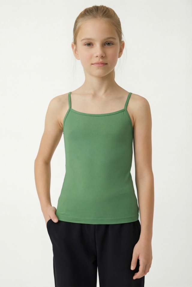 Aofany Girls Camisole Tank Tops Cami Sleeveless Spaghetti Straps Undershirts Summer Blouses Size 3 14 Years - View #5