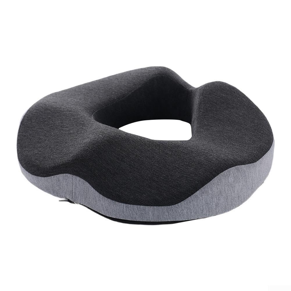 per cuscino Sedia Ufficio Memory Foam Traspirante Design Forato(Light gray (cloth))