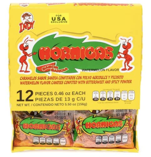 Dulces Indy Hormigas sabor sandía con chile 12 unidades miniatura 2
