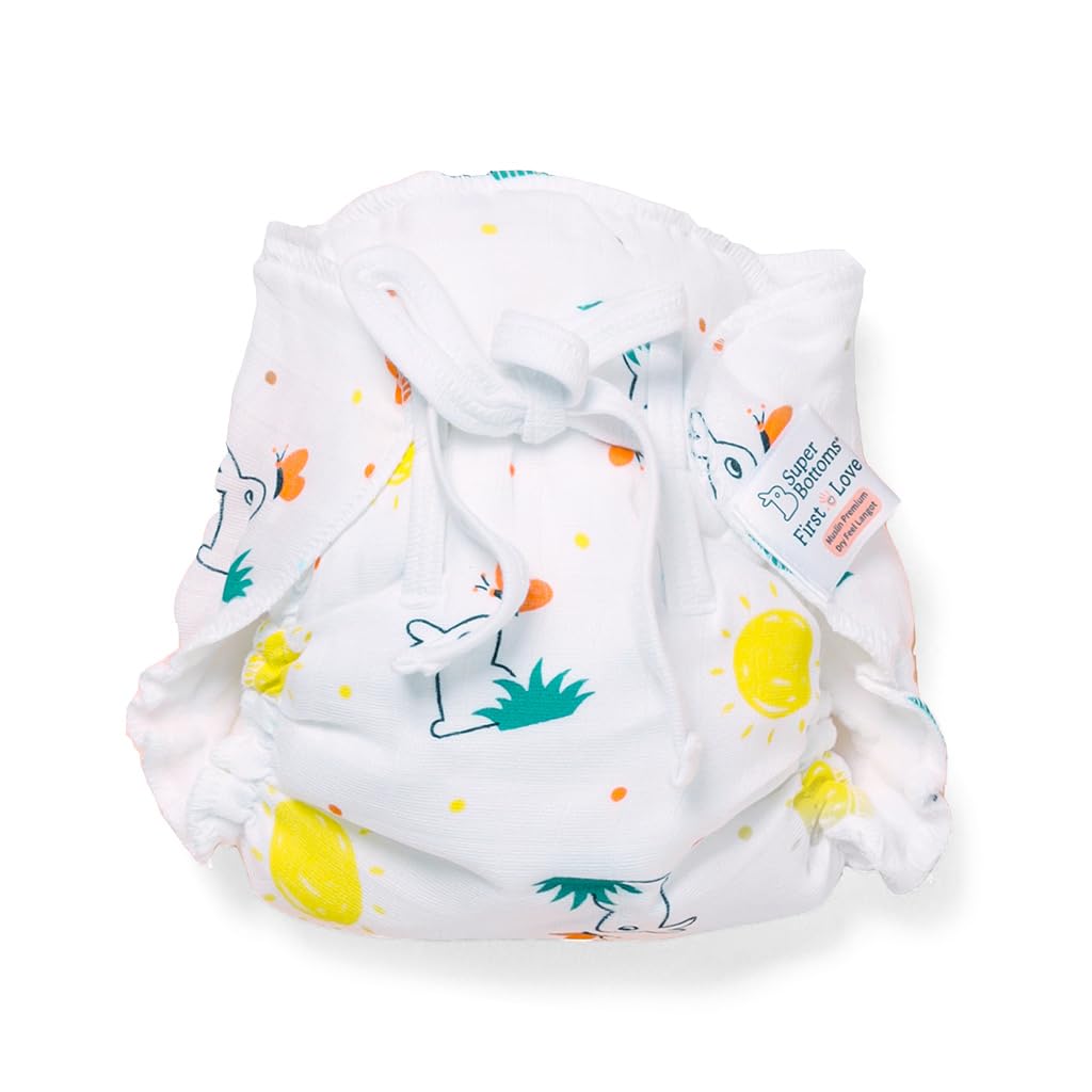 SuperBottoms First Love DryFeel Langot™ for Newborn Baby | No Mess Langot | Premium Cotton Padding (No Sponge) | Ultra-Soft | Mess-Free Diaper-Free Time | Washable & Reusable | 0-9M-image-9