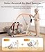 VOCIC Electric Patient Lift for Home, Floor-to-Bed Transfer Aid for Elderly, Foldable Patient Lift with Wireless Lithium Handset, Manual Emergency, 330lbs Capacity, Includes Full Body Mesh Sling, AY05
