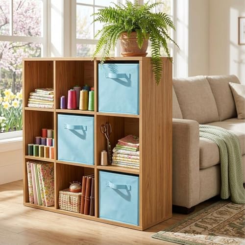 powerking Aufbewahrungsbox Organizer aus Stoff, 6 Stück faltbar Aufbewahrungswürfel Aufbewahrung Box in Würfelform, 33 x 33 x 33 cm… – Ansicht 2