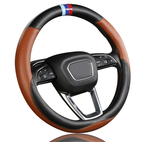 SZYUCHEN Universal Leather Steering Wheel Cover