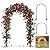 Thickened Rustproof Garden Arch, Wedding Arch- 4.6 * 7.8 or 6.4 * 7.5Ft, Easy to Assemble, Long Lasting and Durable, Metal Arch for Garden Arbor Trellis & Climbing Plant