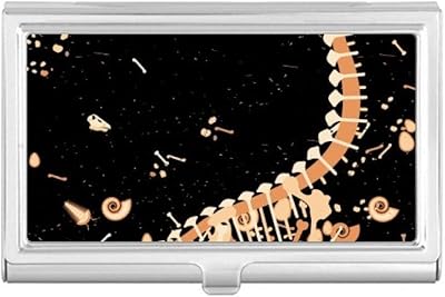 Dinosaur Grass Huge Bones Business Card Holder Case Pocket Box Wallet