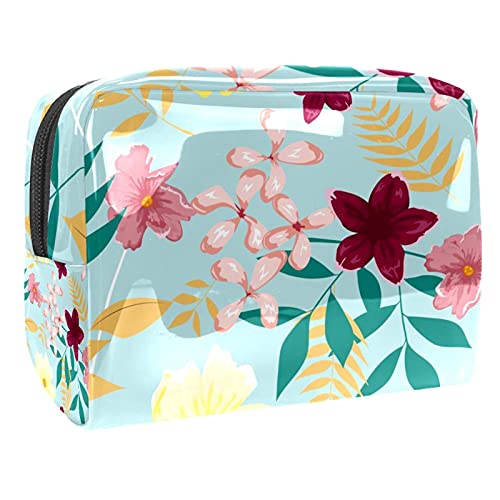 Trousse de maquillage pour femme vanity multicolore 05 et petit sac de toilette violet 18.5cm