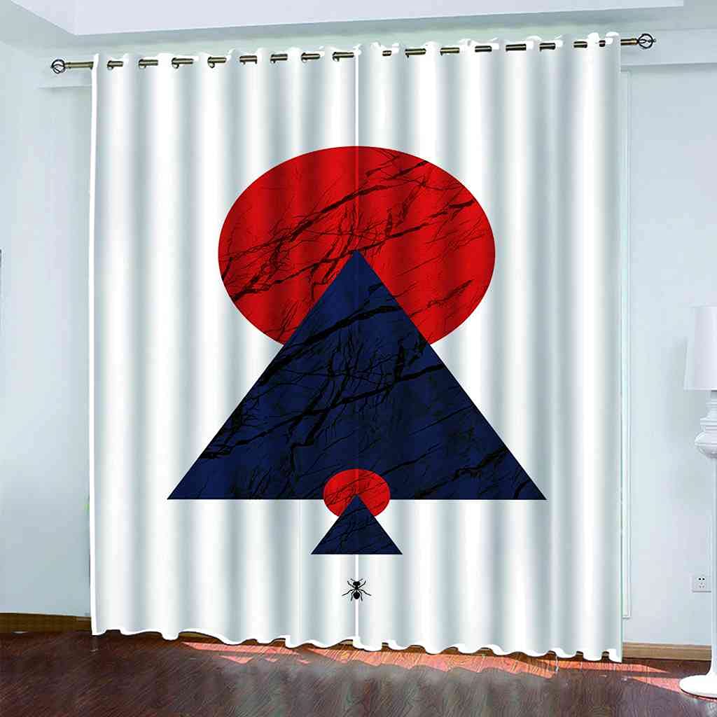 Rideaux enfant 3D rouge occultants isolants phoniques et thermiques