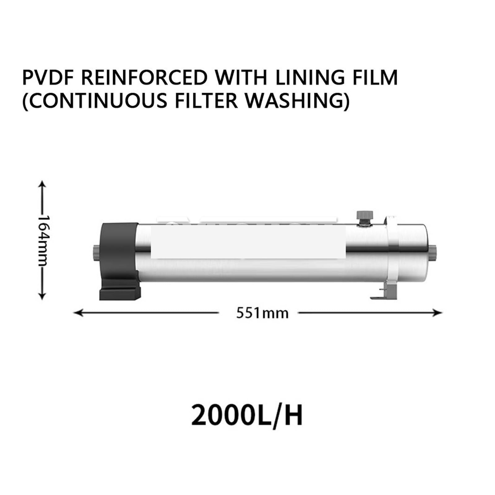Filtro bajo fregadero, De filtración de agua for el hogar, purificador de agua de cocina, ultrafiltración de acero inoxidable PVDF(UF-02)