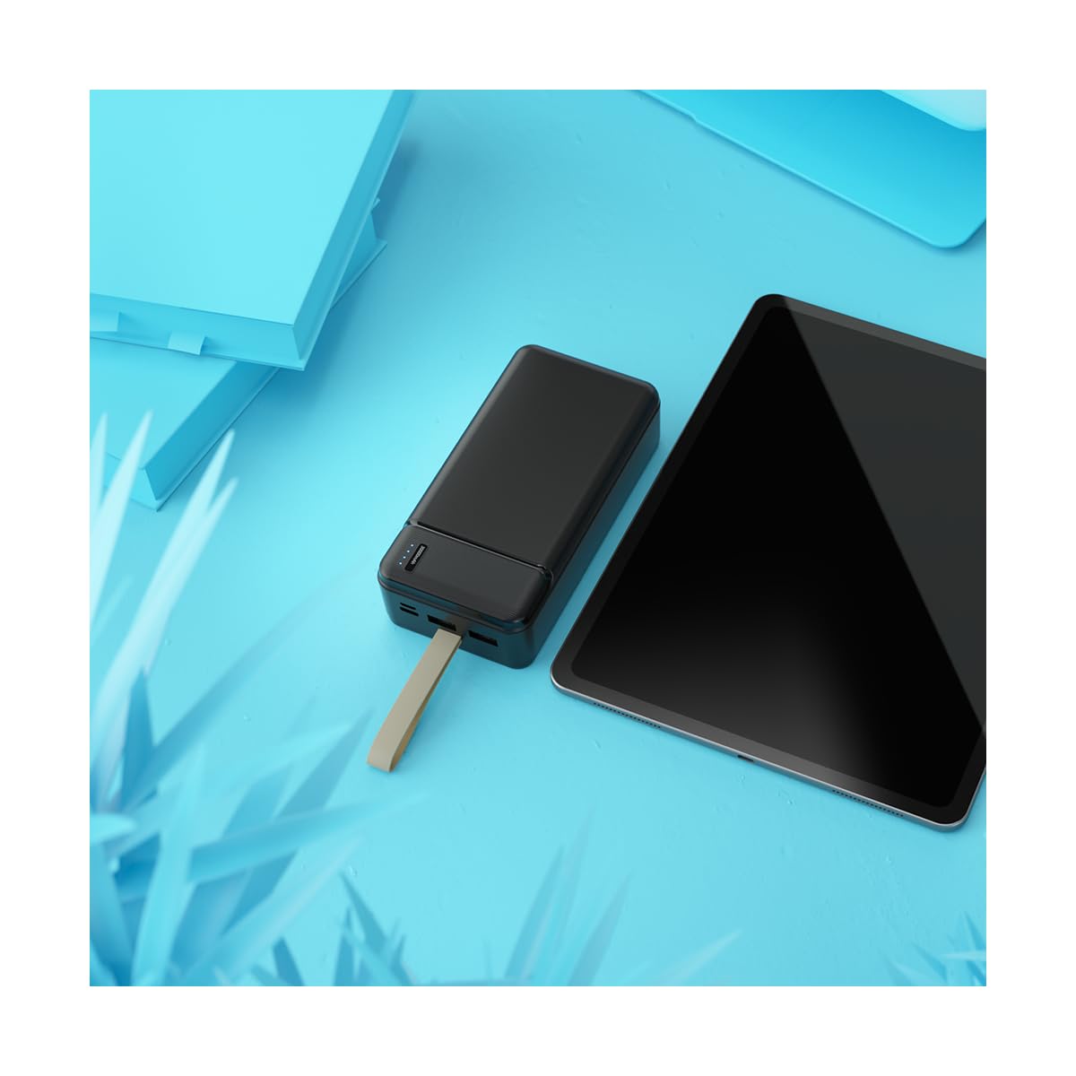 XMOOVE - Travel - Batterie Externe Grande capacité - 30 000 mAh XMVB108 - jusqu'à 12 recharges Double Port USB - 22.5W Max, Port USB-C in&Out - 20W Max