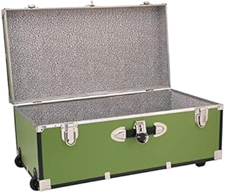 Seward Trunk 30-inch Footlocker Trunk with Wheels (Olive Grove)