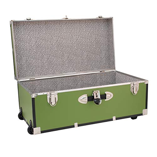 Seward Trunk 30-inch Footlocker Trunk with Wheels (Olive Grove)