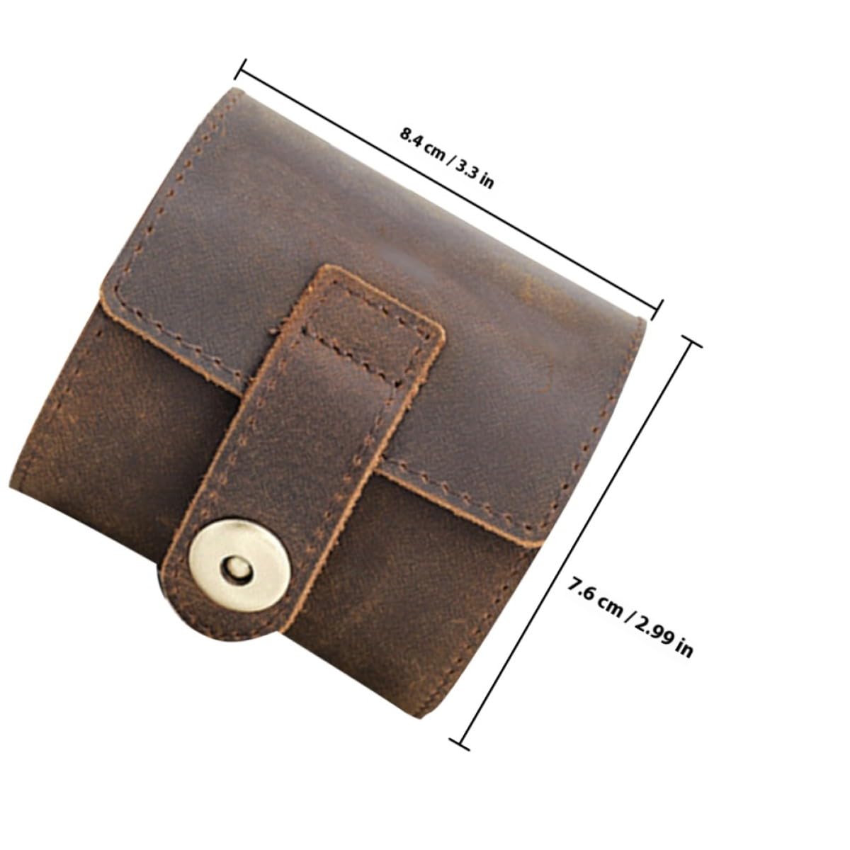 Scatola Organizzatore per Orologi da Viaggio Custodia Portatile in Pelle Classica per Uomo