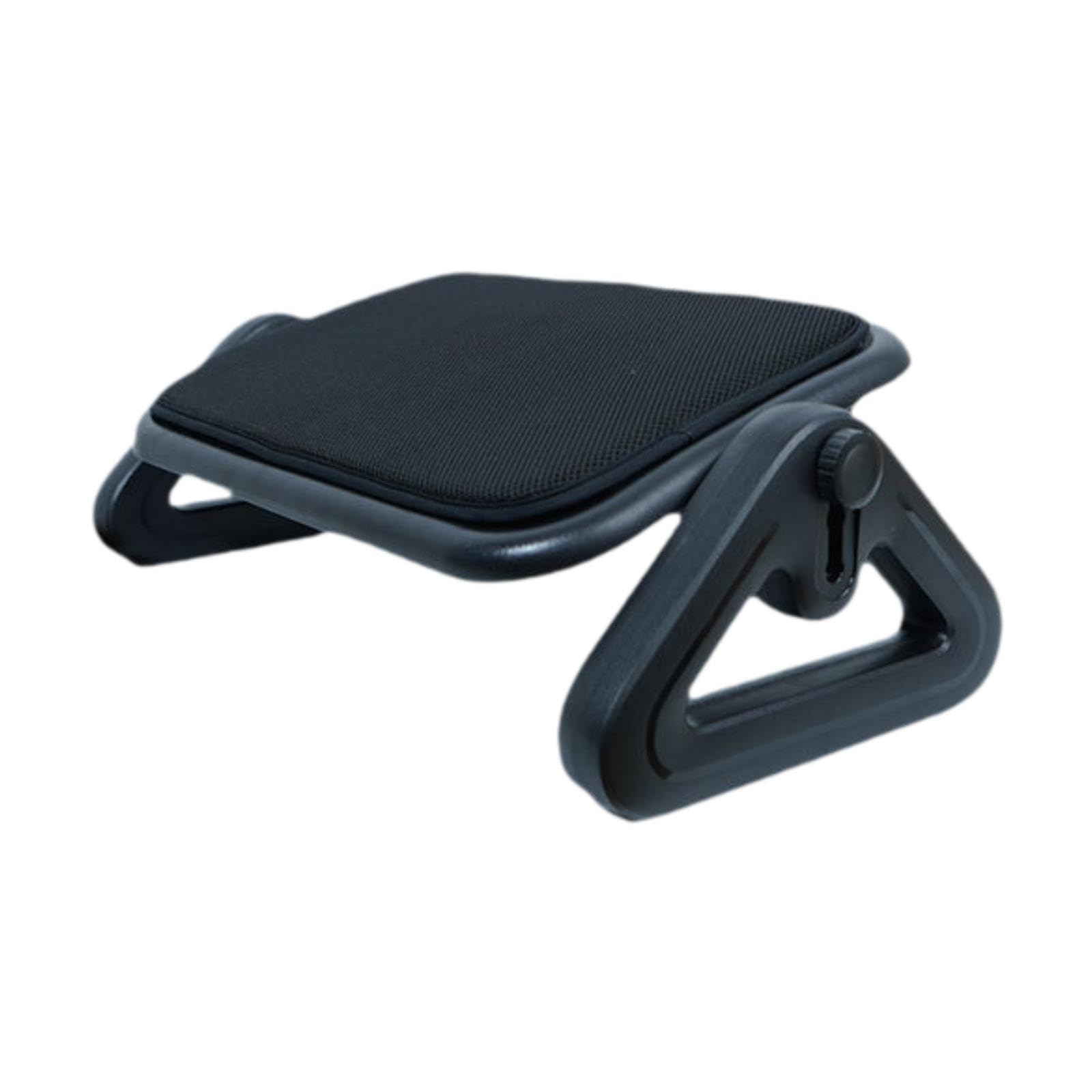 Harilla Poggiapiedi Sotto La Scrivania, Sgabello per Impiegati, Ergonomico, Regolabile in Sei Altezze, Accessori Da Viaggio, per Giochi, Ufficio, Casa, Nero