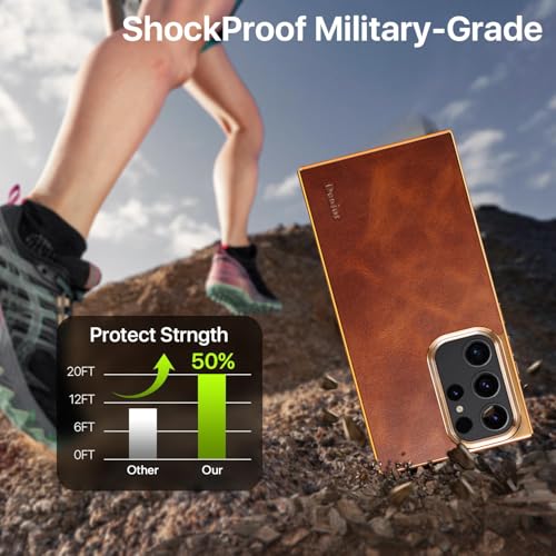 Coque Galaxy S26 Ultra en cuir finition huile-cire supérieure - 4