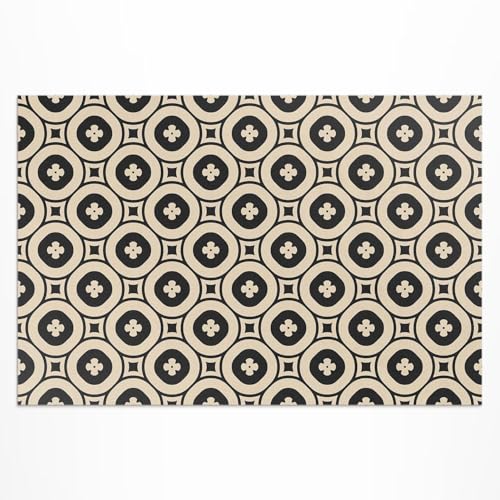 Tapis de sol vinyle de qualité supérieure à motif géométrique pour terrasse chic - 2