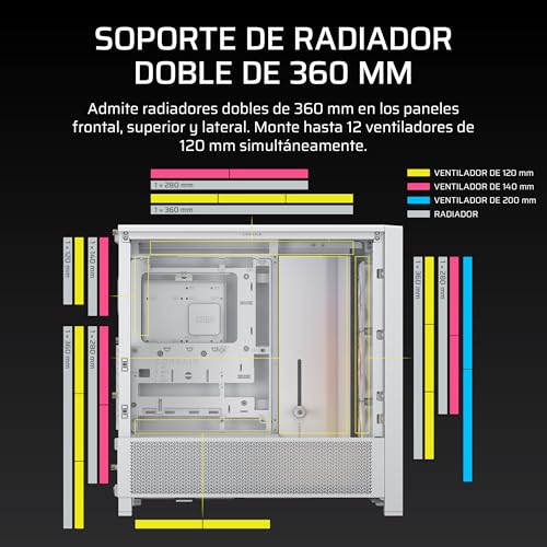 Caja Mid-Tower ATX CORSAIR Frame 4000D RS ARGB compatible con ASUS BTF 6