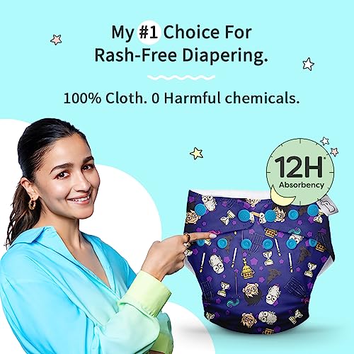 Image of SuperBottoms Reusable and Washable Cloth Diapers for babies - Cloth Diaper Freesize UNO- New Version