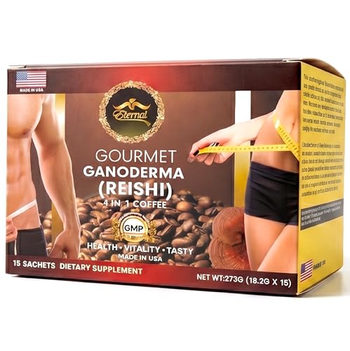Eternal Spirit Beauty - Asian Latte Coffee Ganoderma Singles, 15 Packets (0.64 oz) – Instant...