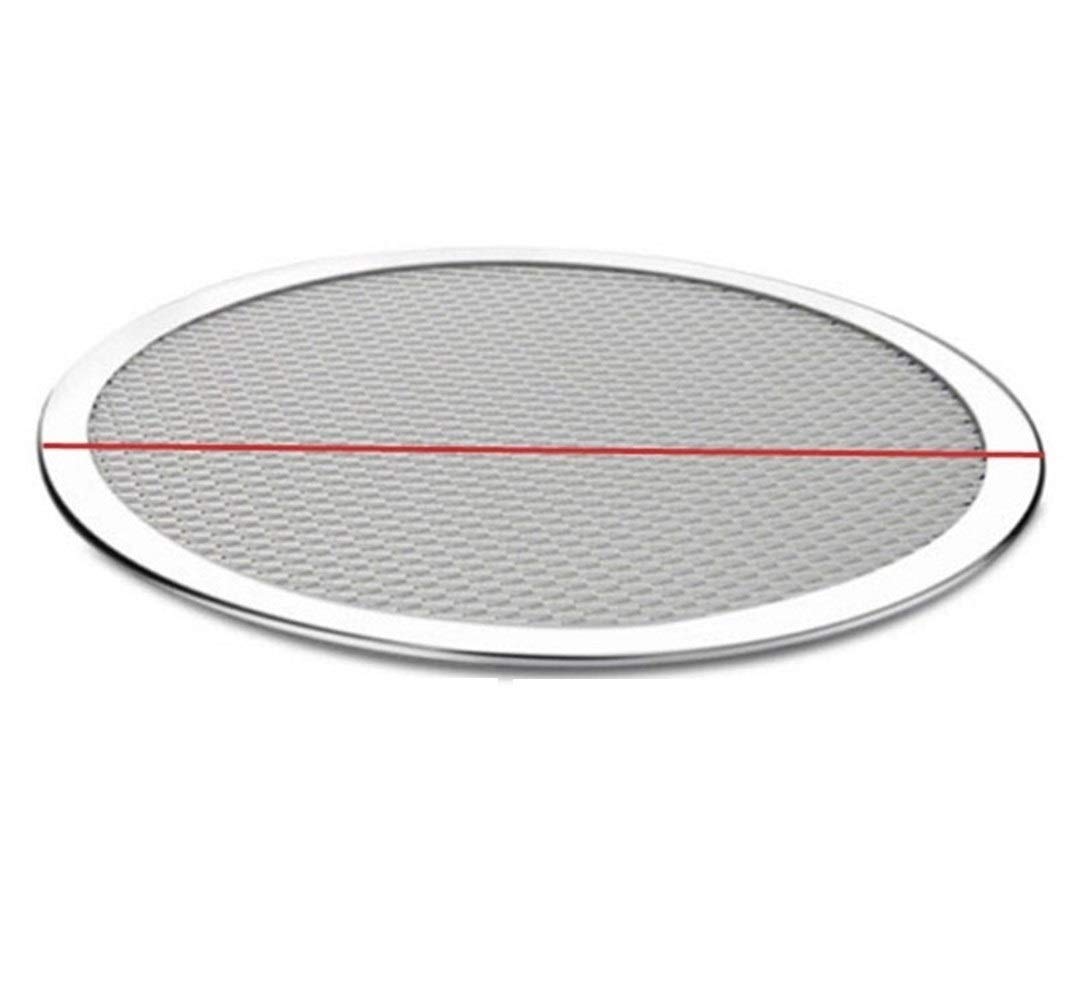 Patelnia do pizzy, nieprzywierająca blacha do pizzy, blacha do pieczenia, metalowa siatka, nowa bezszwowa aluminiowa metalowa siatka do pieczenia, narzędzia kuchenne, pizza (56 cm)