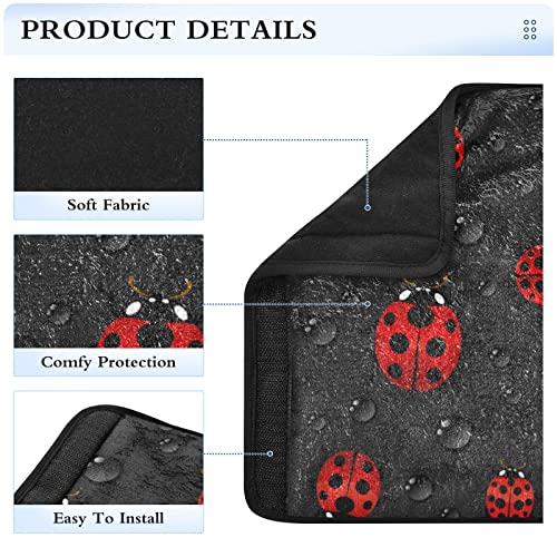 Image of MCHIVER Car Seatbelt Shoulder Pads 2 Pieces Seatbelt Covers for Adults Kids Auto Seat Belt Cushion Protector 10 * 7.7in