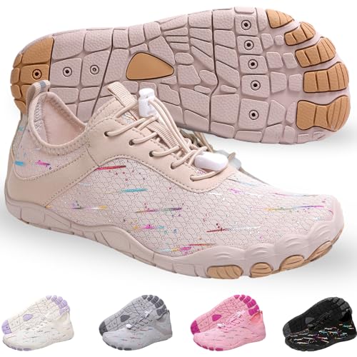 Image of Hike Barefoot Shoes for Womens Men Footwear,Pro Healthy&Non-Slip Water Shoe for Women Men, Wide Toe Running Shoes Boots Sneakers Unisex Designed for Walking,Running&Swimming Yoga, and Water Sports