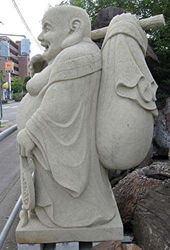 七福神　翡翠　置物　彫刻　　開運　商売繁盛　夫婦円満　子宝　古美術　ヒスイ Amazon.co.jp: 大黒様 七福神 翡翠グリーン 石 置物 彫刻 古美術