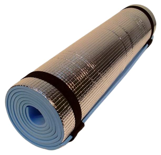 DELMAN Camping | WATERPROOF | Rolling Mat for Camping | Outdoor and Indoor activities | Eva Camping Yoga/Exercises Mat | Eva Foam Sleeping Mattress | Thermal Insulated | Aluminum Foil (Eva Foil Mat)