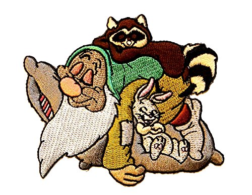 Sleepy Dwarf Patch Disney Fan Snow White Cartoon Craft Apparel Iron On Applique