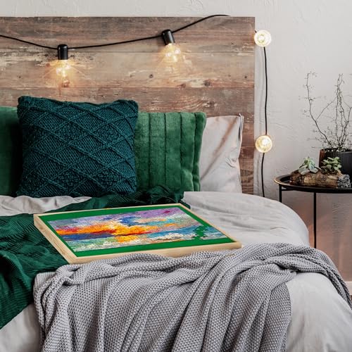 Table de puzzle 1500 pièces en bois avec support réglable et tiroirs - 7